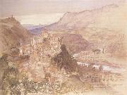 Samuel Palmer, The Village of Papigno on the Nar,between Terni and thte Falls